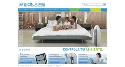 Desktop Screenshot of bionaire.com.es